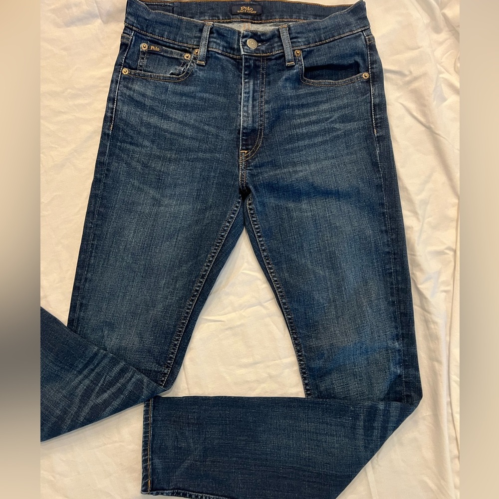 Polo by Ralph Lauren Slim Straight Dark Blue Jeans